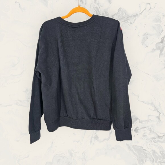 Disney Jack & Sally Nightmare Before Christmas Sweatshirt Black Large - Picture 3 of 6